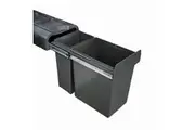 Elite Cacher 30L Twin Slide Out Concealed Waste Bin with Soft Close - Slim Profile - Right Side Mounted