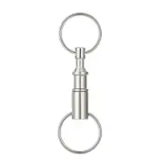 Double Removable Key Ring Silver Removable Key Ring Quick Release Key ChainPW