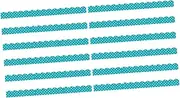 CANIGHT 12pcs Magnetic Border Trim for Bulletin Boards Decorative Blackboard Borders Bright Color DIY Classroom Office Decor Easy to Install Magnetic Strips for Smooth Surfaces