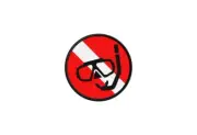 Patch Badge Printed Fusible Mask Snorkel Flag Dive