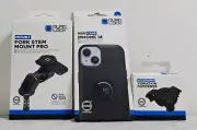 QUAD LOCK KIT iPHONE 14 MAG Case, Dampener, FORK STEM Mount Pro *EXPRESS*