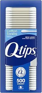 Q-tips Cotton Swabs for Hygiene and Beauty Care Original Cotton Swab Made with 100% Cotton 500 Count
