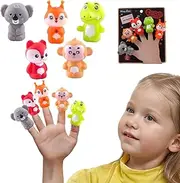 Finger Puppets, 5PCS 5 Styles Cute Animal Finger Puppets, PVC Interactive for Kids Ages 3-5, Party Favors Goodie Bag Fillers for Toddlers 1-3