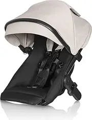 Britax One2 Second Seat, Tandem Mode, Travel System Compatible, XL UPF50+ Extendable Canopy, One Hand Recline, Seat Extenders, Rear Wheel Mud Guards (Dune Taupe 39733)