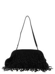 [Alberta Ferretti] Alberta Ferretti-Satin Clutch Nero-Donna OS