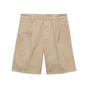 [Prada] Prada Cotton Bermuda Shorts 48 IT NEUTRALS