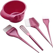 5 Pcs Hair Dye Brushes And Bowls Set, Hair Coloring, Bleaching, Hair Dyeing, Hair Bleaching Kit