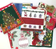 Set of 30 Christmas napkins for decoupage, Junk journal paper ephemera, st7