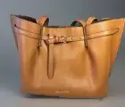 Michael Kors Leather, Large, Brown Emilia 35Hogu5T9TLuggage Leather tote Bag NWT