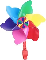 CORHAD Tricycle Spinners for Kids Toddler Kids Bike Stand Bike Handlebar Flower Pinwheel for Kids Scooter Basket Kids Ribbon Bicycle Basket Decorate Windmill Lock Red Child