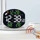 Multifunction LED Wall Clock with Temperature and Humidity Measurement Features