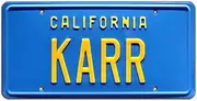 Knight Rider | KARR | Metal Stamped License Plate