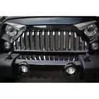 Front Lower Mesh Grille Overlay for 07-18 Wrangler w/Gladiator Grille[Polished]