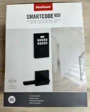 SmartCode 260 Contemporary Matte Black Keypad Electronic Deadbolt Feat SmartKey