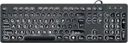Mcsaite Wired Backlit USB Keyboard - 104 Keys Standard Full Size with White LED