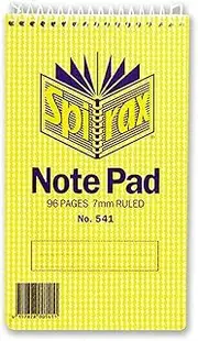 Spirax 541 Notebook Top Opening 147X87Mm 96 Page