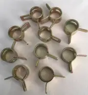 10 X 5mm Motorcycle Fuel Petrol Pipe Fuel Hose Clips / Clamps Spring Uk Seller