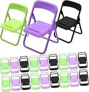 BUTIFULSIC Pcs Folding Chair Phone Holder Cell Phone Stand Decor Tablet Holder Foldable Chair Mini Chair Phone Stand Phone Holder Stand Folding Chair Phone Case Mini Chairs Plastic