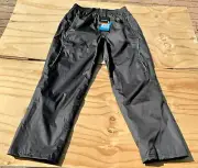 Muddyfox Pants Windbreaker Waterproof Drawstring Adjustable Size M Black NEW