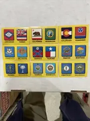 1976 Post Cereal State Flag Sticker Lot 12/25 Or 24/50 Plus 2/50
