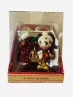 Disney Mickey Mouse By The Fire Place Blown Glass 3D Large Christmas Ornament