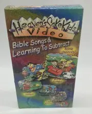 NEW SEALED HEAVEN’S SAKE KIDS Bible Songs & Learning To Subtract VHS 2000