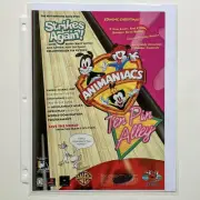 1998 Animaniacs PlayStation Poster - Warner Bros. Pinky & Brain - Video Game Ad
