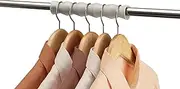 [Joseph Joseph] Orderly Clothes Rail Spacers 2Pk, For Shirts, Skirts And Trousers, Wardrobe Hanger And Poles Organiser