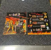 2 1996 BALLY MIDWAY FACTORY ORIGINAL KILLER INSTINCT 2 FLYERS W/ BONUS FLYER