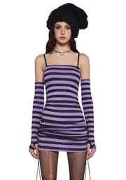 [Current Mood] Make Demands Mini Dress Set - Purple