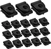 Cabilock 20pcs Car Liner Plate Fixed Base Plastic Clips U Nut Clips for Wheel Arch Cover Retainer Fastener Automotive Fasteners