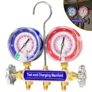 42001 Charging Manifold and Test, 2-Valve, A/C Manifold Gauge, with 3-1/8" Gauge