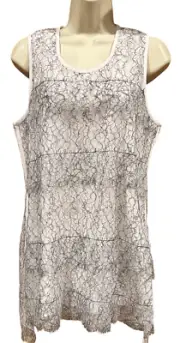 Victoria, Victoria Beckham Lace Overlay Top in White & Black NWT Size 8