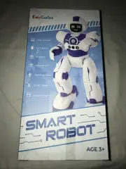 NIB Rare EduCuties RC SMART ROBOT Large LED PROGRAM Remote Control SENSORS New