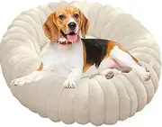 Calming Dog Bed for Small Dogs,Donut Cat Bed Soft Plush Dog Bed | Round Pet Beds Washable Cat Couch for Indoor Dogs & Small Cats