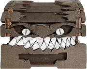 Cileznw Dice Storage Chest, Wooden Dice Box - Decorative Dice Storage Box | Wooden Table Game Dice Box Large Space for Family Dice Game Table Game Lovers, mimic, 説明を参照してください, See Description