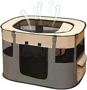 shpuuyy Pet Play Pen, Foldable Puppy Enclosure, Cat Kennel Portable Pet Tent for Travel Camping Apartment Daily Home Backyard Patio Outdoor Indoor Toys