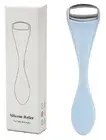Mini Eye Face Roller Massager Stainless Steel Ice Silicone Relief Pain Blue