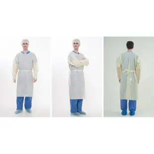 P1隔離衣 P2防護衣 醫療用拋棄式 CE、FDA認證 EN14126防護服面料規範 (顏色隨機發貨)