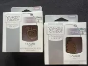 2 NIB Yankee Candle Charming Scents Charms Fall - 1 Apple & 1 Leaf- Charm