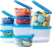 [MR. LID] 10 Piece Attached Lid Plastic Container Set As Seen On T.V.
