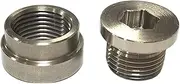 Qkbuza Oxygen Sensor Bung Plug | M18x1.5 Threads O2 Sensor Plug,Automotive Replacement Oxygen Parts Standards Extender for Exhaust Pipes