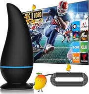 2025 TV Antenna Indoor - 8K 4K 1080P Outdoor HD Digital, 750+ Miles Range, Amplified Signal Antenna, Reception 32FT Coax Cable, for Smart and Old TV & Free Local Channels