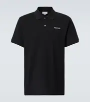 [McQueen] McQueen Logo cotton polo shirt AU 87 black
