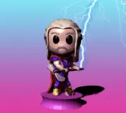 UNPAINTED Thor - Marvel Chibi Style 3D Printed Mini Figure BH
