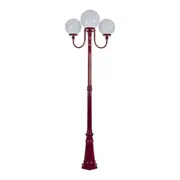 Lisbon Post 3 Lights Up Bracket H2250mm W250mm Burgundy Aluminium - 15760