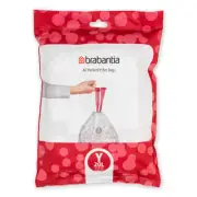 Brabantia Waste Bin Liners Bags Thick Plastic Trash Bags Code Y (20L) 40 Bags