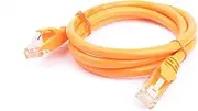8Ware Cat6a UTP Snagless Ethernet Cable, Orange, 1m Length