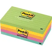 Post-it Sticky Notes Ruled Lines 76x127mm Jaipur Collection Pack 5 Pads