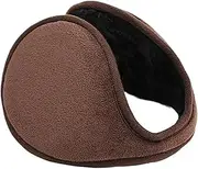 [EIYIELX] Thicken Winter Unisex Headphones Warmer Earmuff Warm Plush Cloth Ear Muffs Cover Earwarmers Earlap Warmer Ear(Brown)